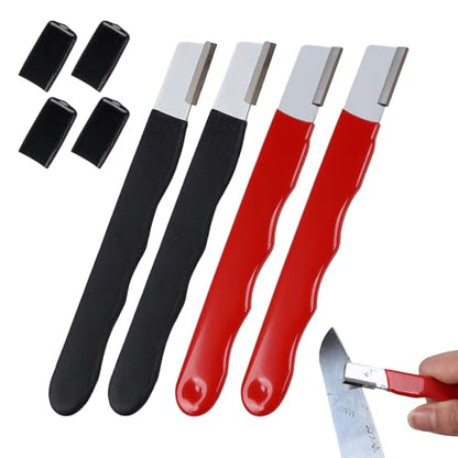4 Pack Pocket Sized Garden Tool Blade Sharpener Sharpening Tool for Pruners, Shears, Knives, Axes Portable & Easy to Use for Gardening, Camping, Outdoors - size: 4 Pack