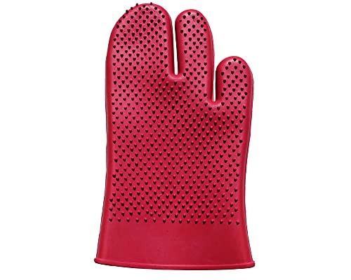 Grewal® Equestrian Grooming Bundle Kit - Comfy Pet Grooming & Bathing Glove - Oval Face Soft Bristles - Great for Thin & Sensitive Skin (Pink) - color: Pink