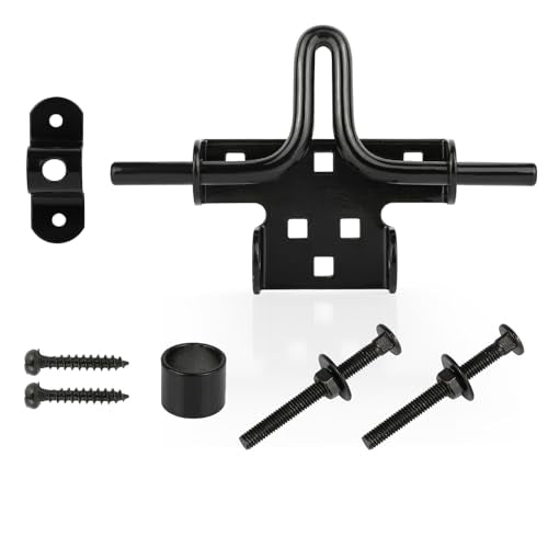Heavy Duty Slide Bolt Gate Latch for Wooden Fence Door Lock with Padlock Hole,Solid Hardware Thickened Metal Sliding Bolt Door Locks Gate Latches for Shed Door,Wooden Fences,Barn Doors,Yard