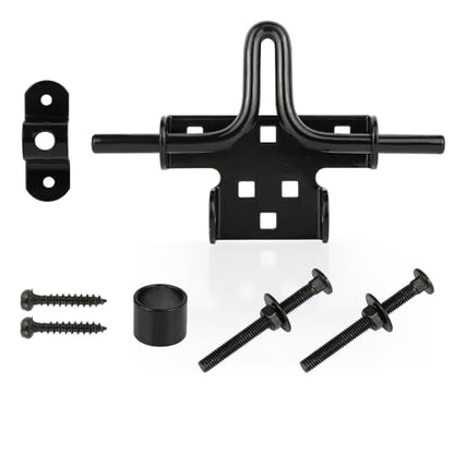 Heavy Duty Slide Bolt Gate Latch for Wooden Fence Door Lock with Padlock Hole,Solid Hardware Thickened Metal Sliding Bolt Door Locks Gate Latches for Shed Door,Wooden Fences,Barn Doors,Yard