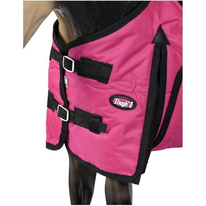 Tough1 600D Miniature Stable Blanket with Belly Wrap - color: Pink, size: 36"