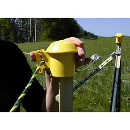 Dare Products 2027 036764 T Post Top'R Safety Top & Electric Fence Insulator (10 Pack), Yellow