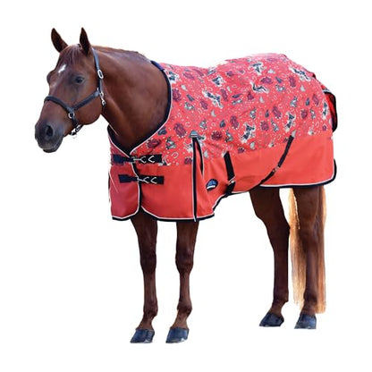 WeatherBeeta ComFiTec Essential Turnout 220g, Rodeo Print, 81" - color: Rodeo Print, size: 81"