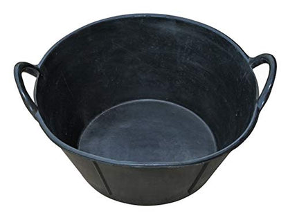 Little Giant® Rubber Utility Pan | Durable & Versatile Rubber Tub with Handles (6.5 Gallon, 1, Count) - size: 6.5 Gallon