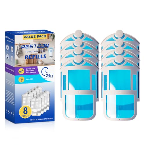 8 Pack Refill Cartridges Kit Compatible with Flying Insect Trap Refill Plug-in Light, Replacement 100% Fit