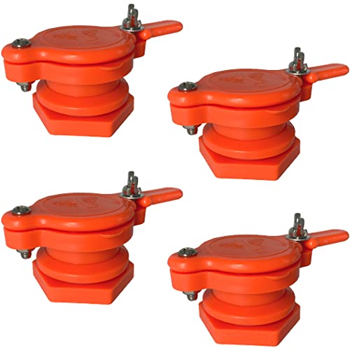 MayBee 4 Pack Honey Gate Valve for Extractor, Durable Nylon Honey Extractor Tap, Beekeeping Supplies - size: 4-Pack