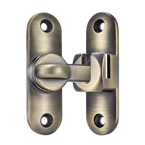 Bronze 90/180 Degree Barn Door Latches,Flip Gate Lock - color: Bronze