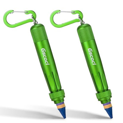 Aluminum Lumber Crayon Holder, 1/2 in Crayons, Green 2 Pack - color: Green-2