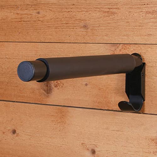 EASY-UP Fold Down Padded English Saddle Bar | Simplify Your Horse Stable Setup | No Tilt Saddle Security | Built-in Bridle Hook | Space-Saving Foldable Design | 5-Year Warranty