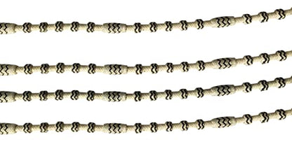 Natural & Black Knots Raw Hide Leather Horse Tack Hand-Braided Romal Romel Reins Hand Made Reins-8.5 Ft Rein, 52' Romel