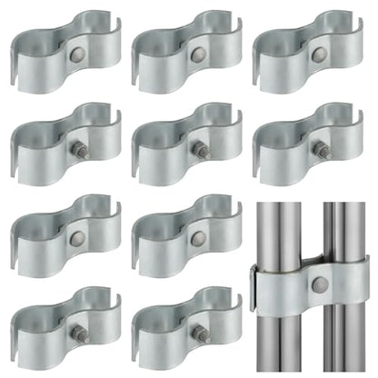 10 Sets 1-5/8 inch Chain Link Fence Panel Clamps - size: 10 Sets-1-5/8 inch