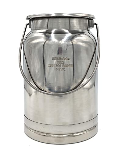 The Dairy Shoppe Stainless Steel Milk Can Tote (5 Liter)
