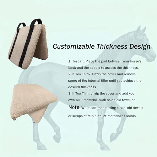 Western Felt Wider Wither Pad - color: Cream, size: Medium