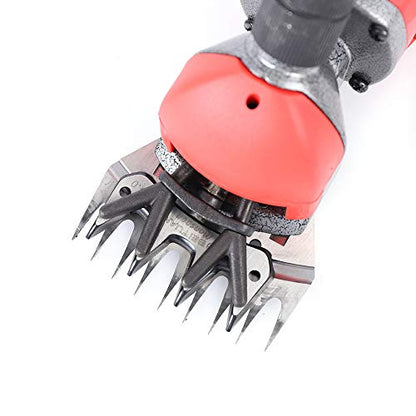 TFCFL Professional Sheep Shears 750W, Farm Electric Clippers for Goats, Alpaca, Llamas, Horse, Cattle, Large Dog Farm Livestock, Heavy Duty Potable Animal Hair Fur Grooming Cutter (Red) (750W)