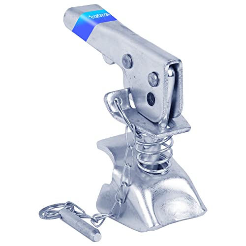 Trailer Coupler Latch 2 Inch 3500 lbs with Safety Chain | Zinc-Plated Locking Kit Designed for Boat, Camper and Utility Trailer Towing Applications - size: 2" 3,500 lbs with Chain