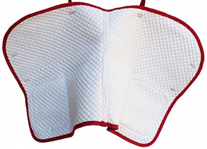 CHALLENGER Horse Quilted English All-Purpose Aussie Trail Saddle Pad Ombre Pockets 72164