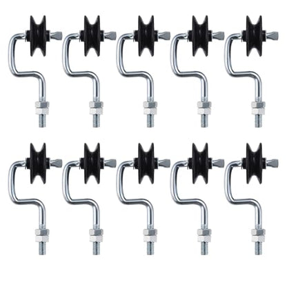 Farm Electric Fence T- Post Corner Insulators, Black,10Pack - style: B010+ls-10pcs