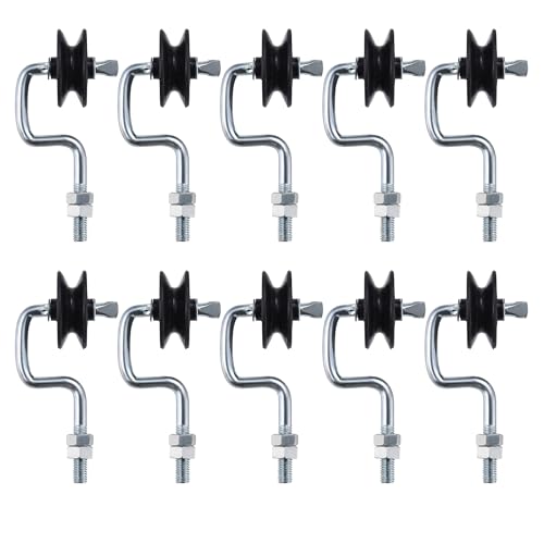 Farm Electric Fence T- Post Corner Insulators, Black,10Pack - style: B010+ls-10pcs