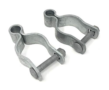 Pressed Steel Chain Link Fence Frame Hinge w/Bolt - (2 Sets Pack) (1-5/8") - size: 1-5/8 Inch