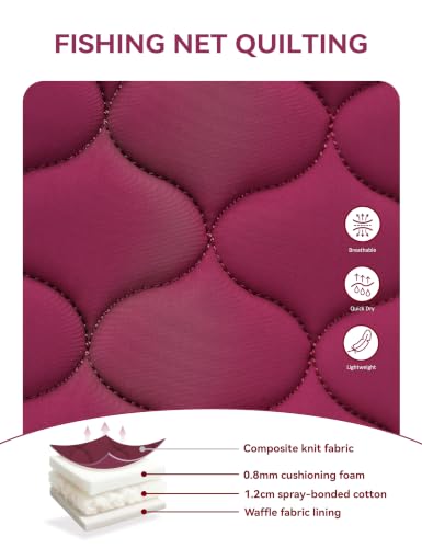 Harrison Howard All Purpose Saddle Pad, English Saddle Pad, Wither Contour - color: Burgundy