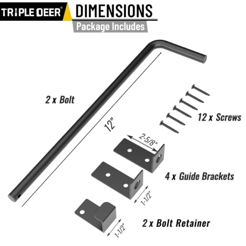 12" Heavy Duty Cane Bolt Gate Drop Rod Extra Thick Ground Latch 2 Pack - color: 12 Inch