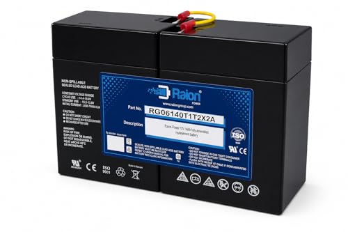 Raion Power Compatible Replacement 12V 14Ah Solar Electric Fence Battery for Parmak 902, MAG12SP, and MAG12 SP RG06140T1T2X2A