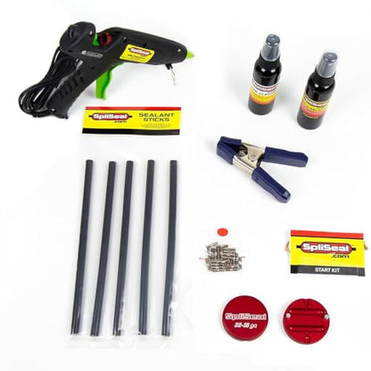 Starter Wiring Splice Sealing Kit – All-in-One Wire Splice Kit with 80W Glue Gun, Mold, Sealant Sticks, Mold Release Spray, Wire Cleaner & Connectors for Automotive, Marine and Trailer Wiring - style: Starter Wiring Sealing Kit