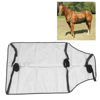 37×28in Horse Belly Guard Mesh Sheet | Breathable Adjustable Summer Protector for Riding & Nylon Material | for Outdoor Riding, Barn Use | Prevents Insect Bites