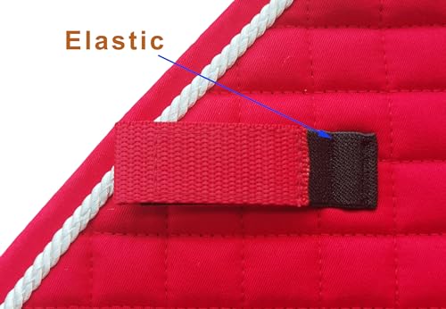 T TEKE Close Contact Saddle Pads,100% Cotton English Saddle Pads for Horses with Moisture-Wicking and Breathable Lining - color: Light Pink