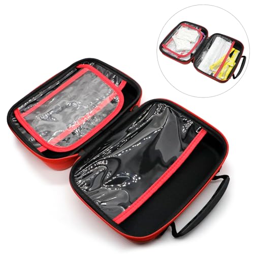 Faylapa Travel First Aid Pouch, Empty First Aid Bag, 9x7x3 inches Portable Outdoor First Aid Medical Storage Organizer Bag for Travel, Boat, Office, Sports, Hiking, Outdoor(Bag Only)