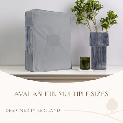 Hayden Hill Luxury Organic Cotton Sweater Storage Bag For Cashmere 15 Inch - color: Light Gray