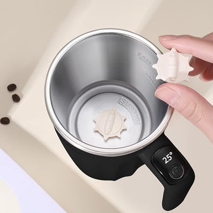 Drink Stirrer,Self Stirring Mug,Self Stirring Coffee Mug,Suitable for Coffee, Milk, Cocoa and Other Beverages (Black, 12 Ounces) - color: Black