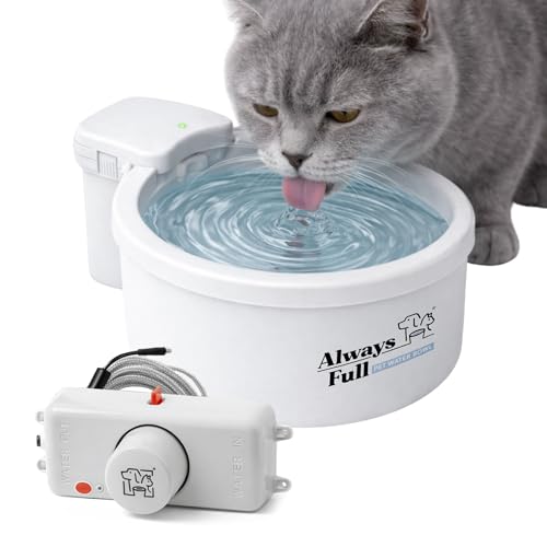 7" Self-Refilling Cat Water Bowl with Wall Unit - size: 7" Bowl, style: Wall Unit