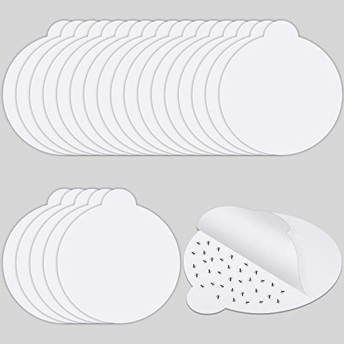 48 Pcs Round Refillable Glue Boards 7.1 Inch for Fruit Flies Gnats Moths Mosquitoes Compatible with Most Indoor Outdoor Fly Catching Lamps - size: 7.1inches