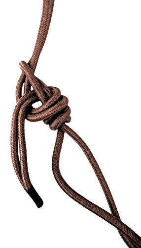 Southwestern Equine Side Pull Rope Halters with Nickle Plated Rings - color: Brown