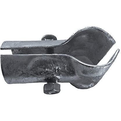 1-3/8" Chain Link Fence Panel T Clamp & End Clamp for Kennel and Fence Panels (4 Pack) - color: Galvanized, size: 1-3/8"