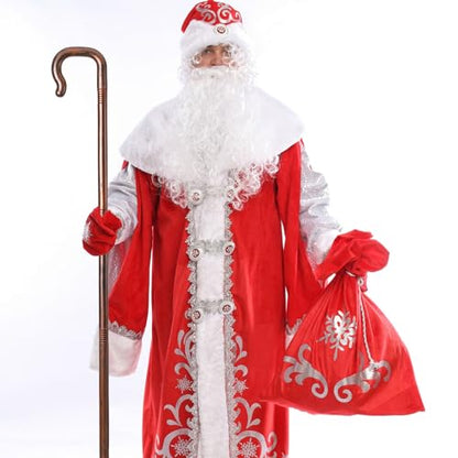 Lurrose Halloween Decorations Shepherds Costume Crook Staff Antique Walking Cane Shepherd Like Hook Cane Halloween Prop Stick Biblical Costume for Halloween Costume Accessory