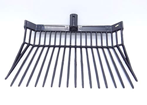 Manure, Stable Pitch Fork Replacement Head (Black 3 Pack)