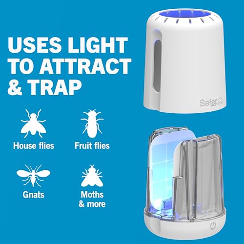 Safer Home Catch 360° Cordless Flying Insect Trap - size: 1 Cordless Trap + 6 Glue Cards