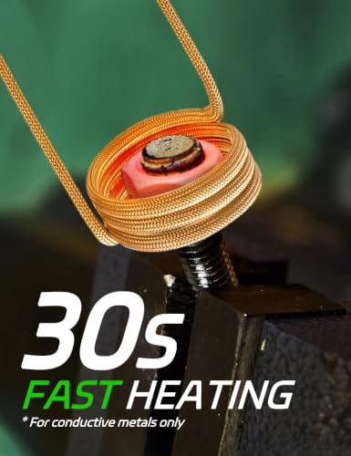 Magnetic Induction Heater Kit - 1200W 110V Hand Held Automotive Heat Tool For Rusty Screw Removing with 8 Coils and Box - color: Greenbox-green, size: 8 Coil