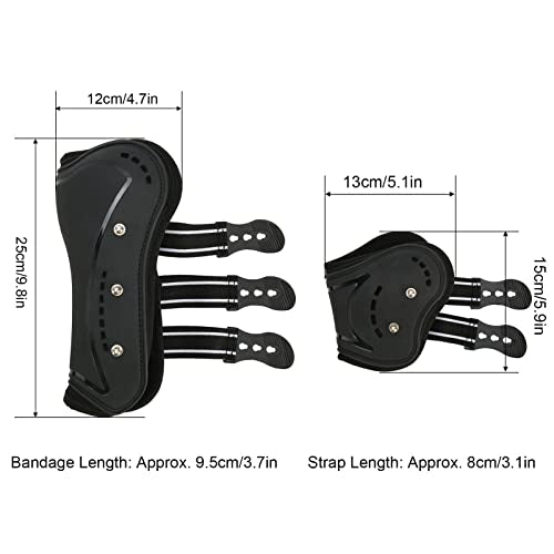 Horse Boots, Lightweight Horse Tendon Boots with Adjustable Buckle, Secure Leg Protection for Horse, Pairs of 2 - size: Large