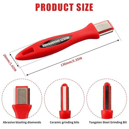 Garden Tool Sharpener,Tool Maintenance， suitable for all kinds of scissors, knives, axes and other sharpening