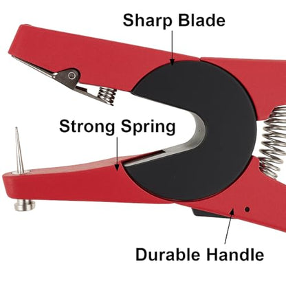 Livestock Ear Tag Applicator Tool Heavy Duty Metal Tagging Pliers for Cattle, Goats, Sheep, and Farm Animal Identification