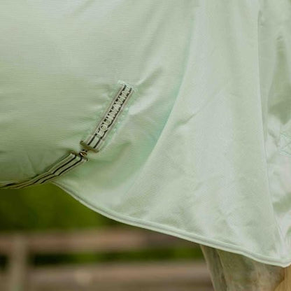 Equinavia Brisk Mesh Horse Fly Sheet with Neck Coverage, UV Protection - color: Misty Jade, size: 81 in