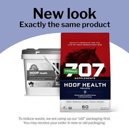Formula 707 Hoof Health Equine Supplement, 10 lb Bag - 160 Servings – Biotin, Amino Acids, and Minerals to Improve and Support Healthy Horse Hooves - size: 10 lb Bag