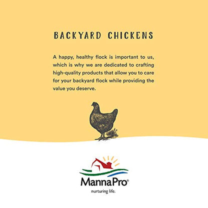 Harris Farms Poultry Feeder | Manna Pro Chicken Feed, Free Range Hanging Chicken Feeder, Chicken Feeders Galvanized | 30 Pounds - size: 30 lb
