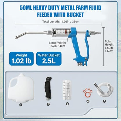 50ml Adjustable Metal Liquid Feeding Dispenser