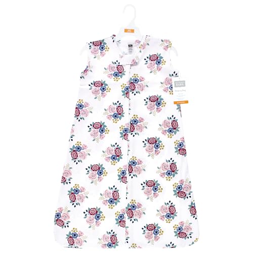 Hudson Baby Unisex BabyCotton Sleeveless Wearable Sleeping Bag, Sack, Blanket - color: Blush Navy Floral, size: 0-6 Months