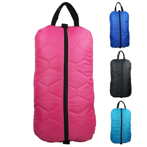 Bridle Bag for Horses, Durable Nylon Bridle Halter Bag with 3 Layers Padded Horse Tack Carry Bag-Large Capacity Protect Tack - color: Pink