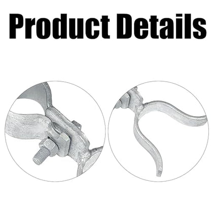 1-3/8" x 1-3/8"Chain Link Gate Latch, Gate Fork Latch Fence Latches with Padlock Hole, Galvanized Fence Fork Latch, Farm Fence Gate Latches for Fence Gate, Kennels and Runs